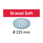 Festool Schleifscheibe STF D225 P180 GR S/25 Granat Soft #204225